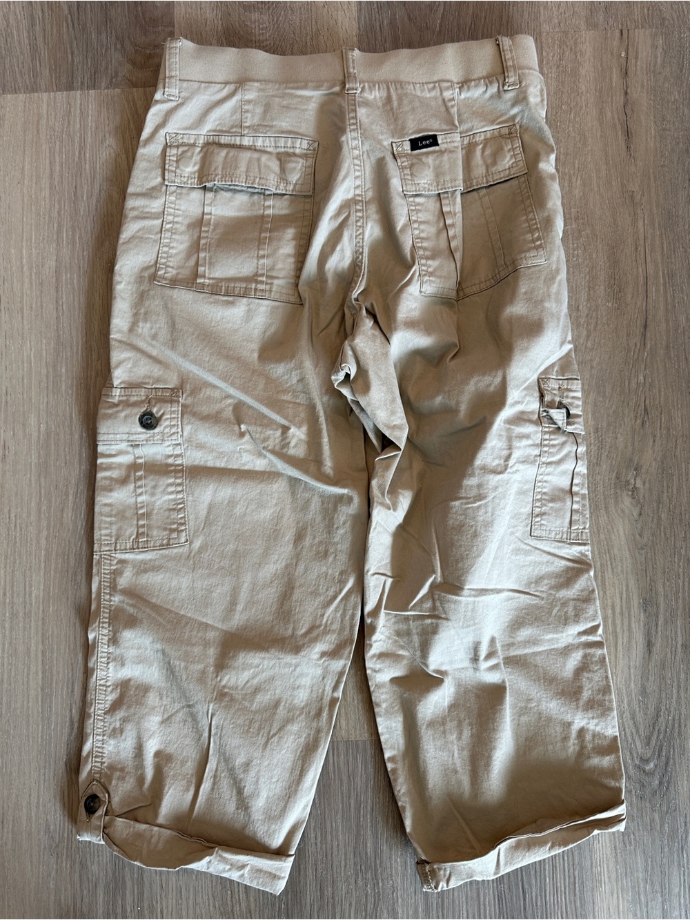 Lee soft waist relaxed fit Cargo Pants - Light Beige Utility size 8 lightweight - Picture 2 of 7